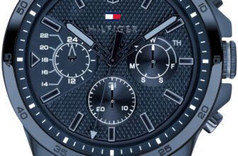 Tommy Hilfiger Multi Zifferblatt Quarz Uhr für Herren mit Blaues Edelstahlarmband