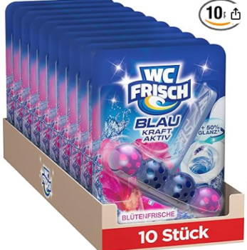 WC Frisch Kraft Aktiv Blauspüler Blüten Frische er Pack WC Reiniger mit innovativer Geruchs Stopp Formel Duftsteine für extra Frische und eine sichtbare Reinigung Amazon de Drogerie Körperpflege