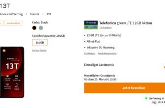 Xiaomi 13T + freenet Telefonica green LTE 12GB