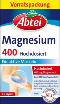 Abtei Magnesium 400 (90 Tabletten) für 6,59€ inkl. Prime-Versand statt 9€