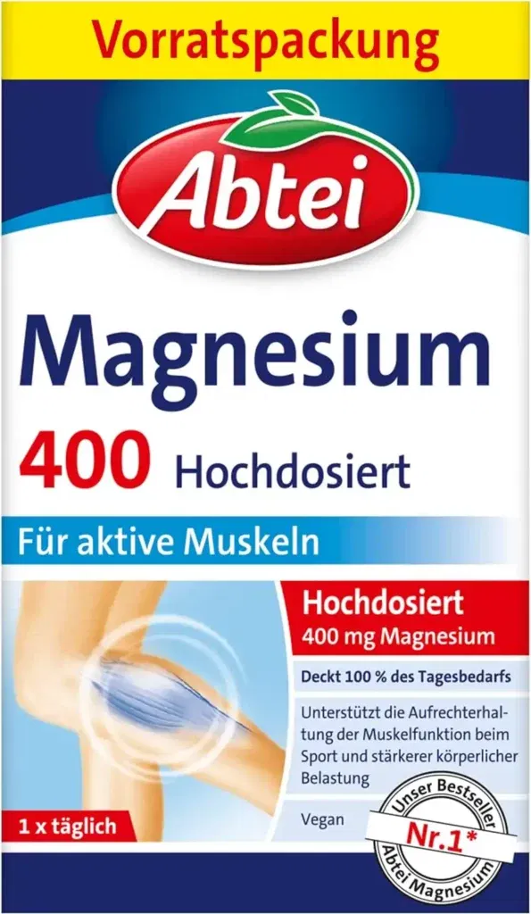 Abtei Magnesium 400 (90 Tabletten) Für 6,59€ Inkl. Prime-Versand Statt 9€