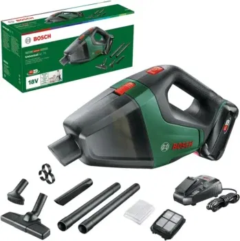 Bosch Akku-Handstaubsauger UniversalVac 18 (mit Akku, 18 Volt System, mit Zubehörset) für nur 89,99€ inkl. Prime-Versand statt 118,99€