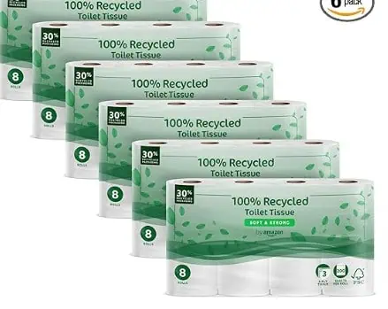 by Amazon Toilettenpapier 3-lagig 48 Rollen (6 x 8 x 200 Blätter) ab 14,68 € inkl. Prime-Versand