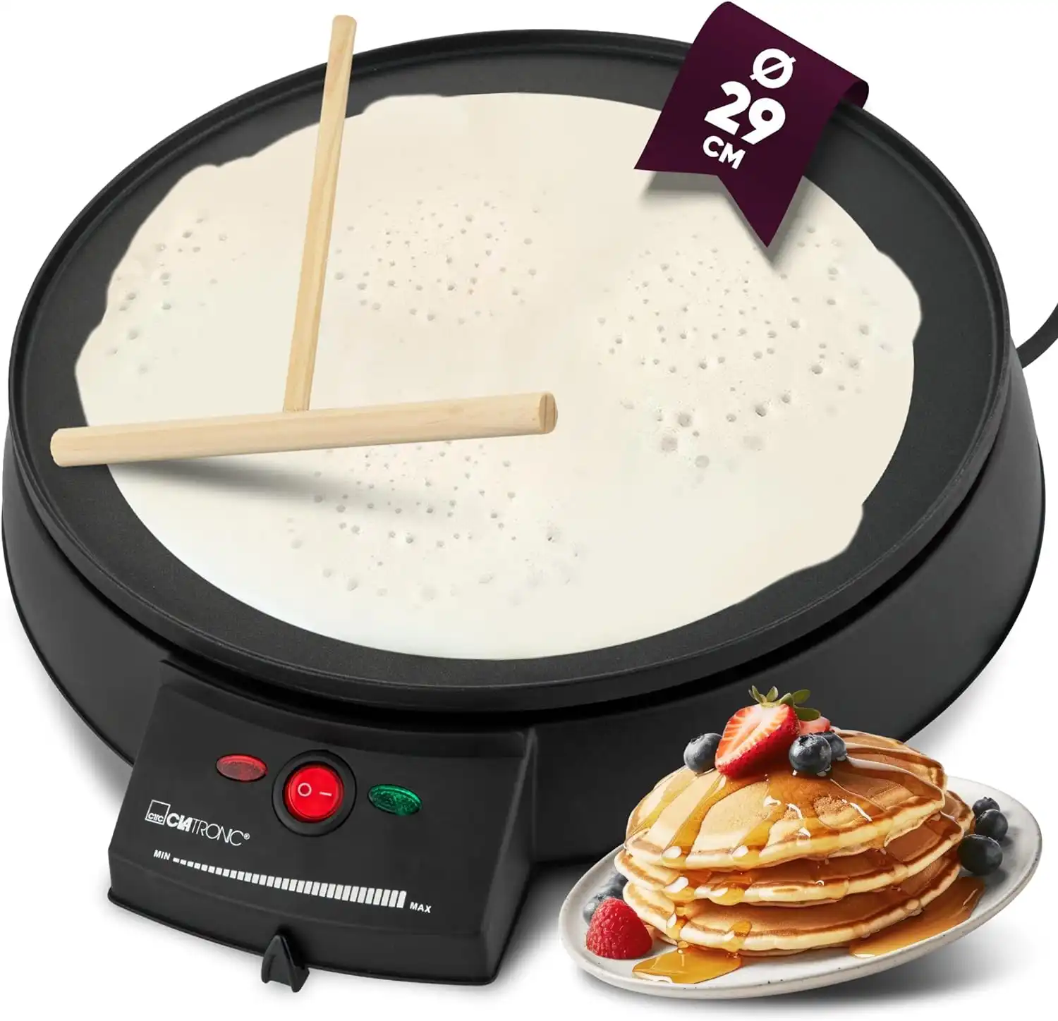 Clatronic CM 3372 Crepe-Maker für 17,99€ inkl. Prime-Versand statt 28,27€ 🥞