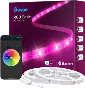 Govee RGB Basic LED Strip 20m, Bluetooth LED Streifen für 14,99 € inkl. Versand statt 29,99 €