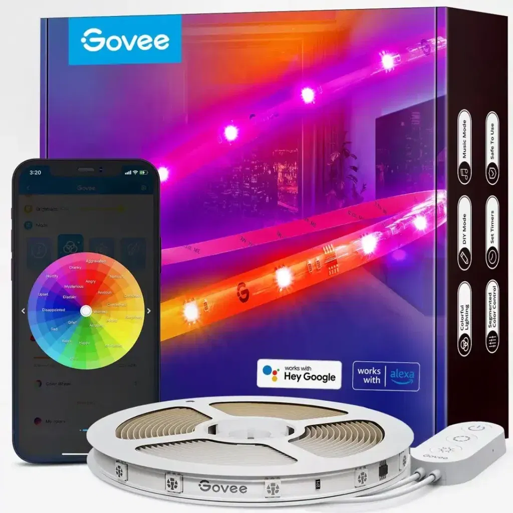 Govee Wifi Rgbic Smart Pro Led-Streifen 5M Für 30,95 € Inkl. Versand Statt 52,89 €