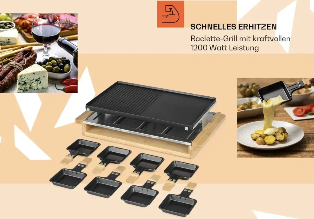 Klarstein Tournedo Raclette Grill Watt