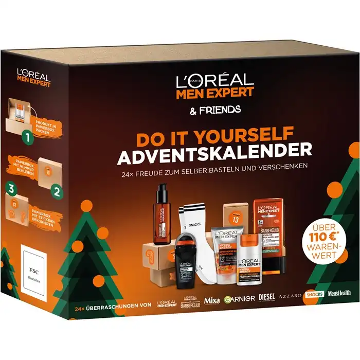 L’Oréal Paris Men Expert Adventskalender 2023 für 41,95€ inkl. Versand statt 69,95€