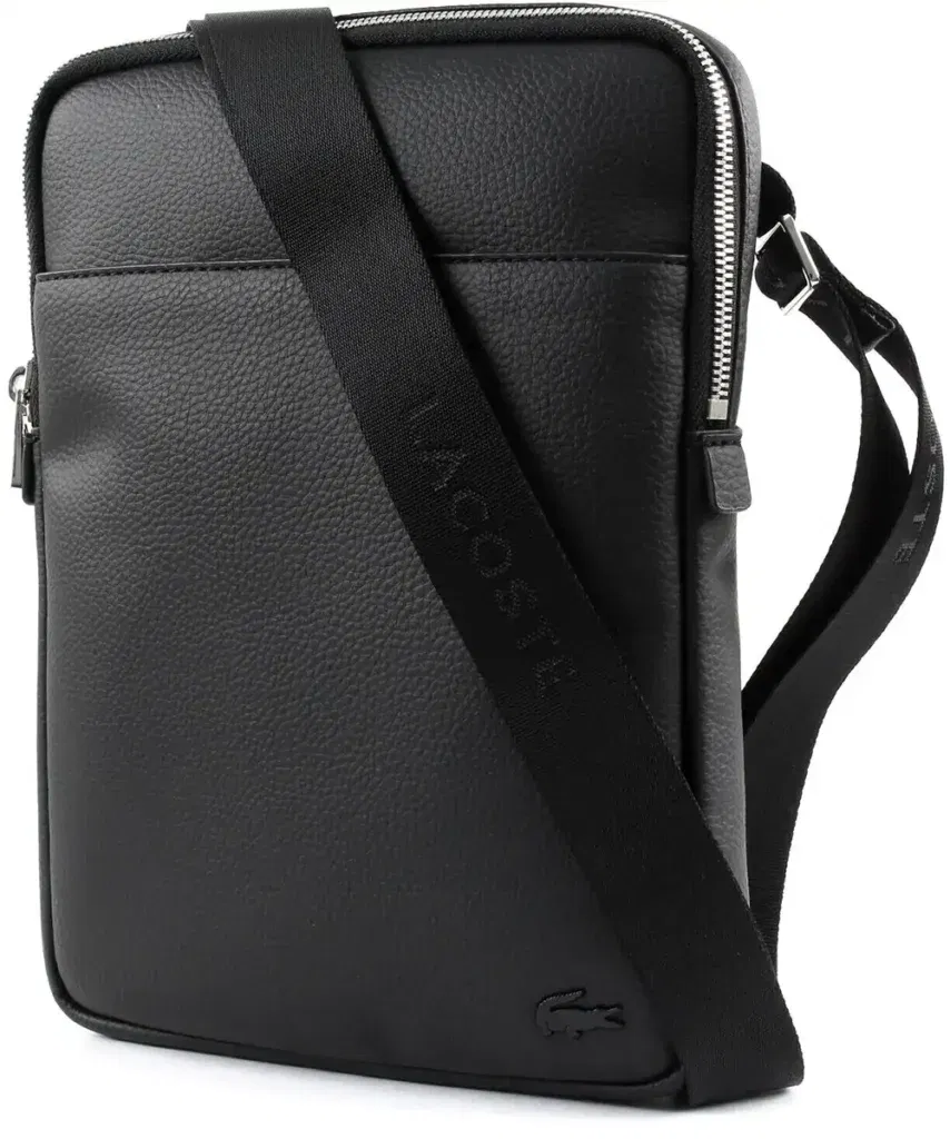 Lacoste Gael Herren Schultertasche In Schwarz Für 51,95€ Inkl. Versand Statt 63€ 👜