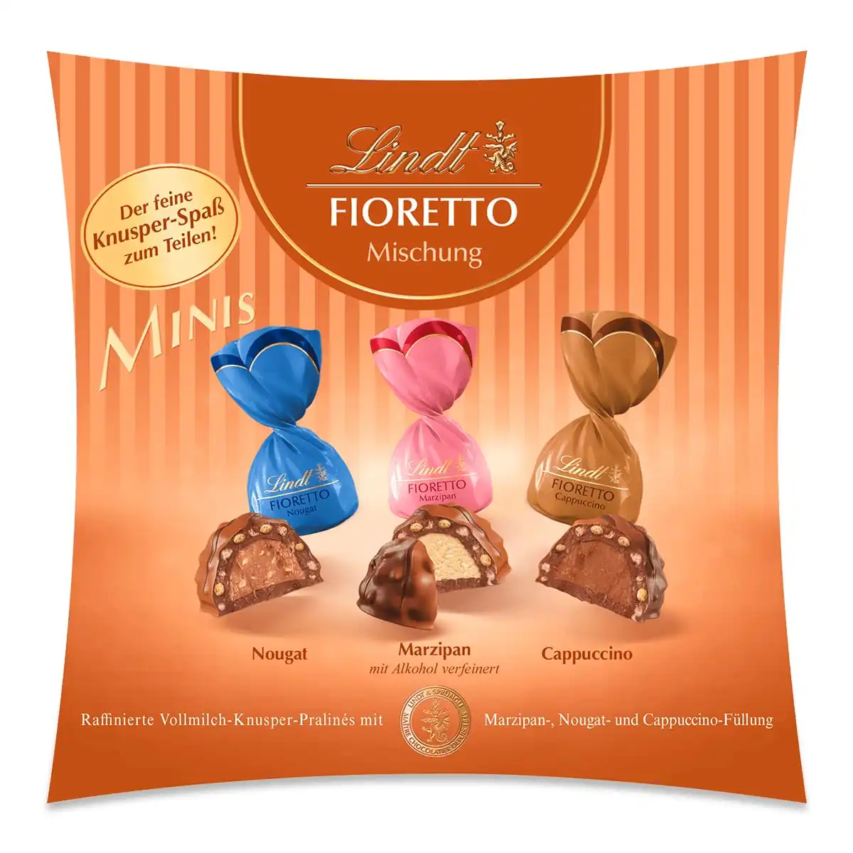 🍫 Lindt FIORETTO Minis (230 g | ca. 20 Vollmilch Pralinen) für 5,75 € inkl. Prime-Versand statt 8,99 €