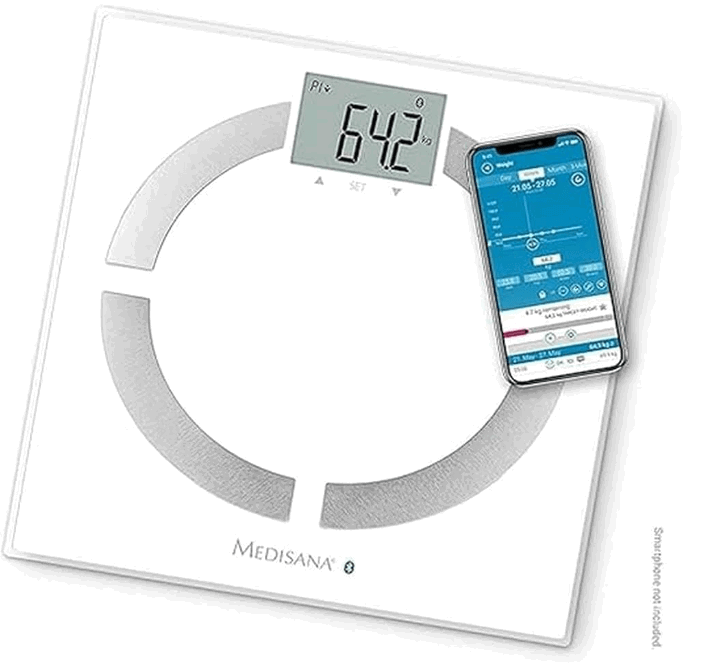 Medisana Bs Connect Körperanalysewaage Kg Personenwaage Zur Messung Von Körperfett