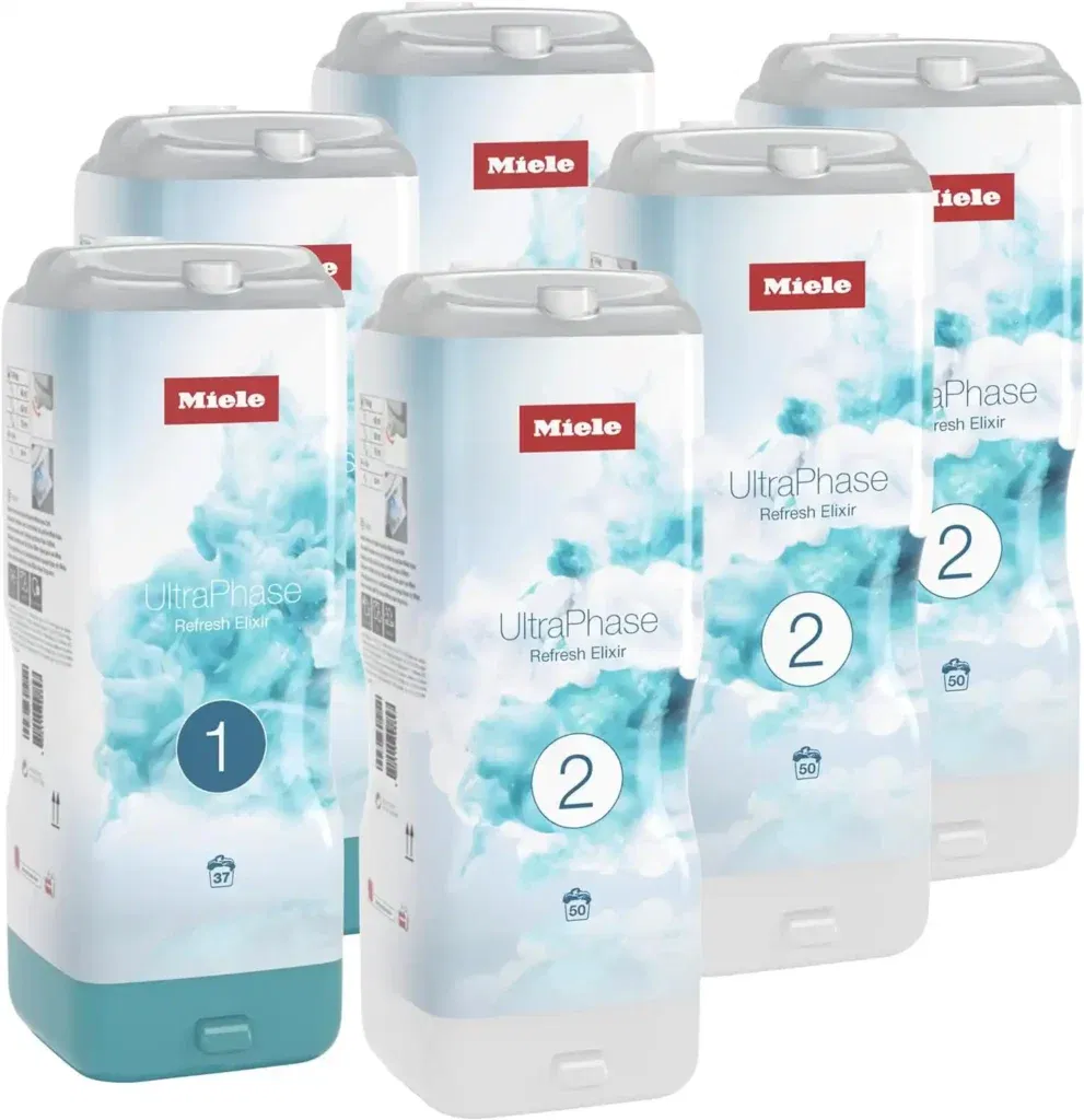 6Er Pack - Miele Ultraphase 1 Und 2 Refresh Elixir Waschmittel Und Waschmaschinenreiniger Für 69,70€ Inkl. Prime-Versand Statt 81,44€