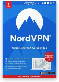 NordVPN Standard – 1-Jahres-Abo VPN für 29,99 € inkl. Versand (per E-Mail) statt 69,90 € 🌐🔒