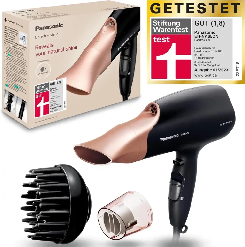 Panasonic Eh-Na65Cn Nanoe Haartrockner In Roségold Für 64,99 € Inkl. Prime-Versand Statt 89,99 €