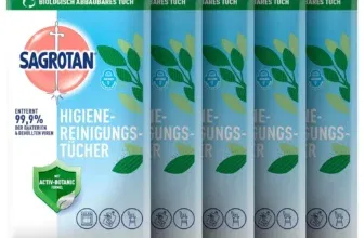 Sagrotan Hygienereinigungstücher (5 x 60 Stück) für 12,76€ inkl. Prime-Versand statt 19,75€ 🧼