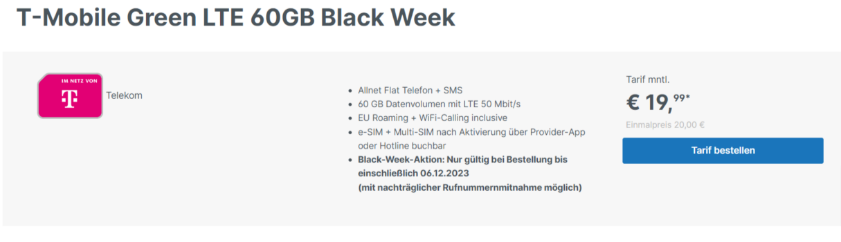 smartphonemittarif.de Black Week