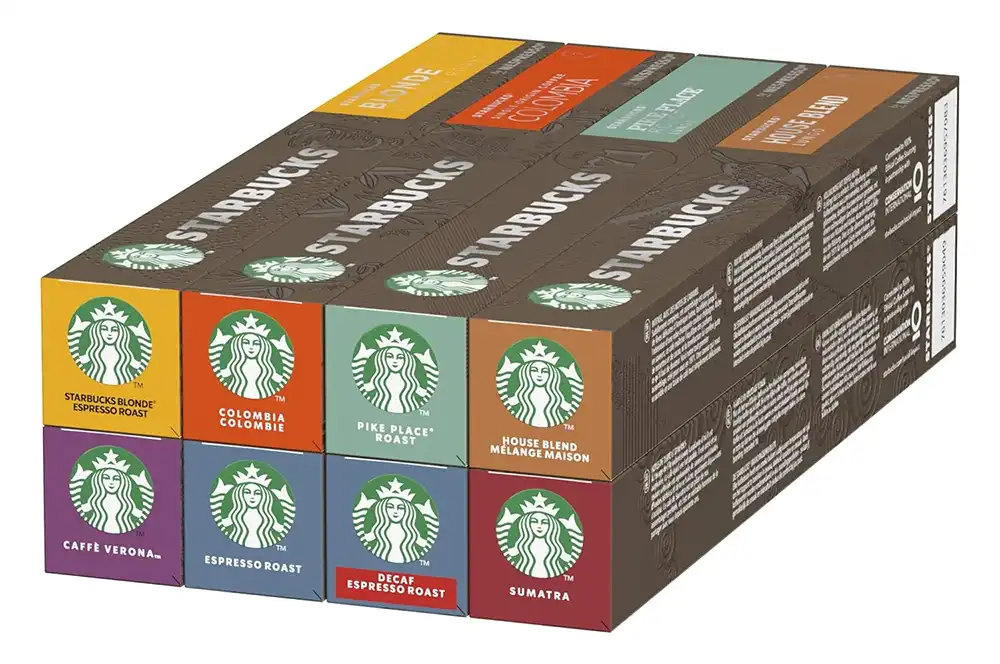 STARBUCKS Probierset by Nespresso – 80 Kaffeekapseln ab 23,39 € (0,29€ pro Kapsel) inkl. Prime-Versand statt 34,32€ ☕️