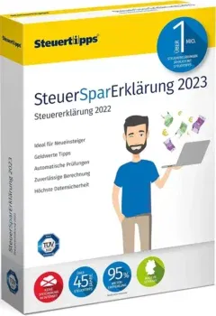 SteuerSparErklärung 2023 für nur 22,49€ inkl. Versand statt 29,99€ 💼