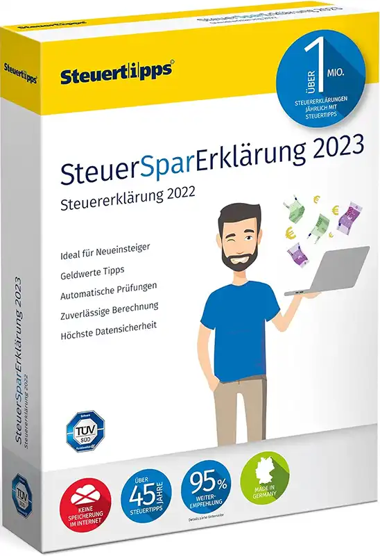 SteuerSparErklärung 2023 (Win) für nur 22,49€ inkl. Versand statt 29,99€ 💼