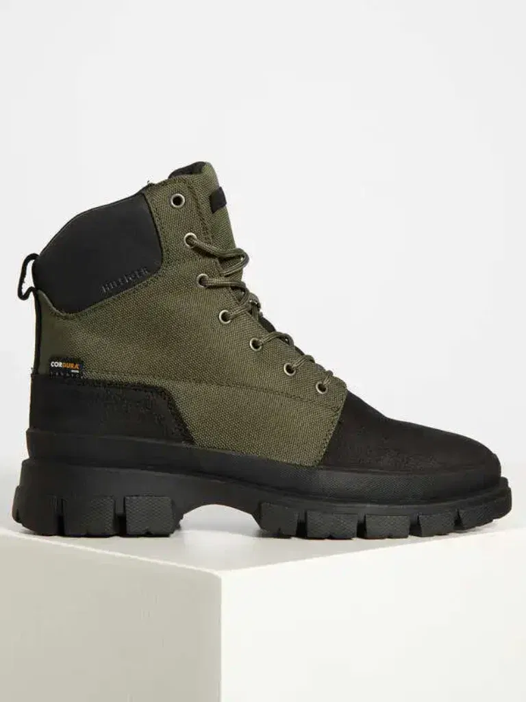 Tommy Hilfiger Schnürboots (Oliv/Schwarz) Für 71,11€ Inkl. Versand Statt Für 169,90€ 🥾