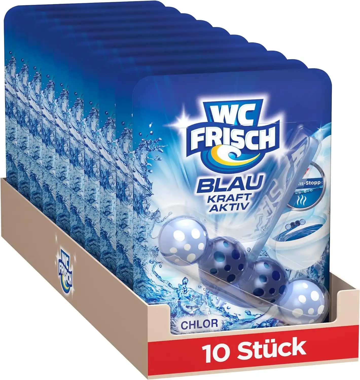 WC Frisch Kraft Aktiv Blauspüler 🚽 Chlor (10er Pack) ab 13,41 € inkl. Versand statt 19,50€