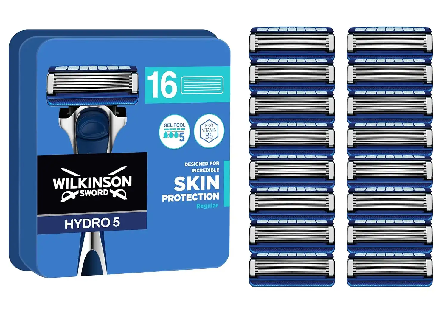 WILKINSON SWORD Hydro 5 Rasierklingen (16er-Pack) ab 20,61 € inkl. Prime-Versand statt 26,95€ 🪒