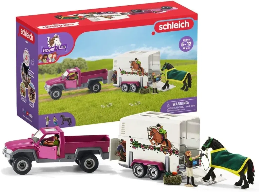 Schleich 42346 Horse Club Pick-Up Mit Anhänger Für 34,71 € Inkl. Prime-Versand Statt 50,94 € 🐴