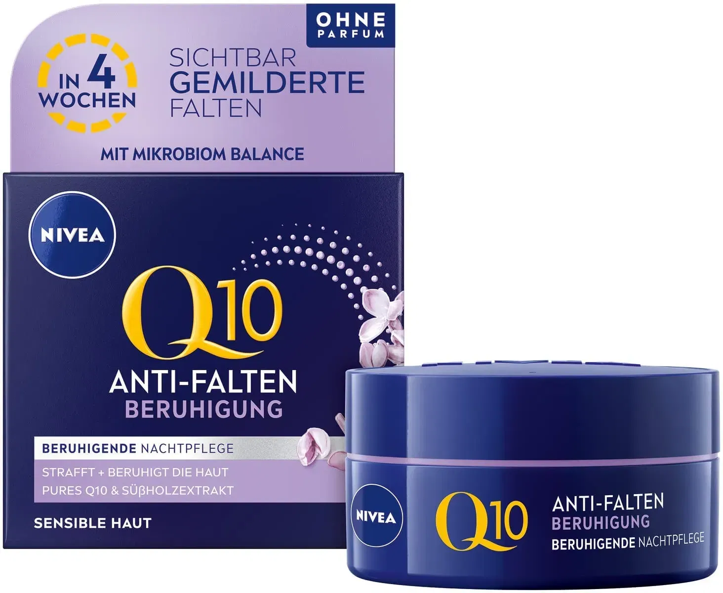 NIVEA Q10 Anti-Falten Beruhigung Nachtpflege 50ml ab 6,16€ inkl. Prime-Versand