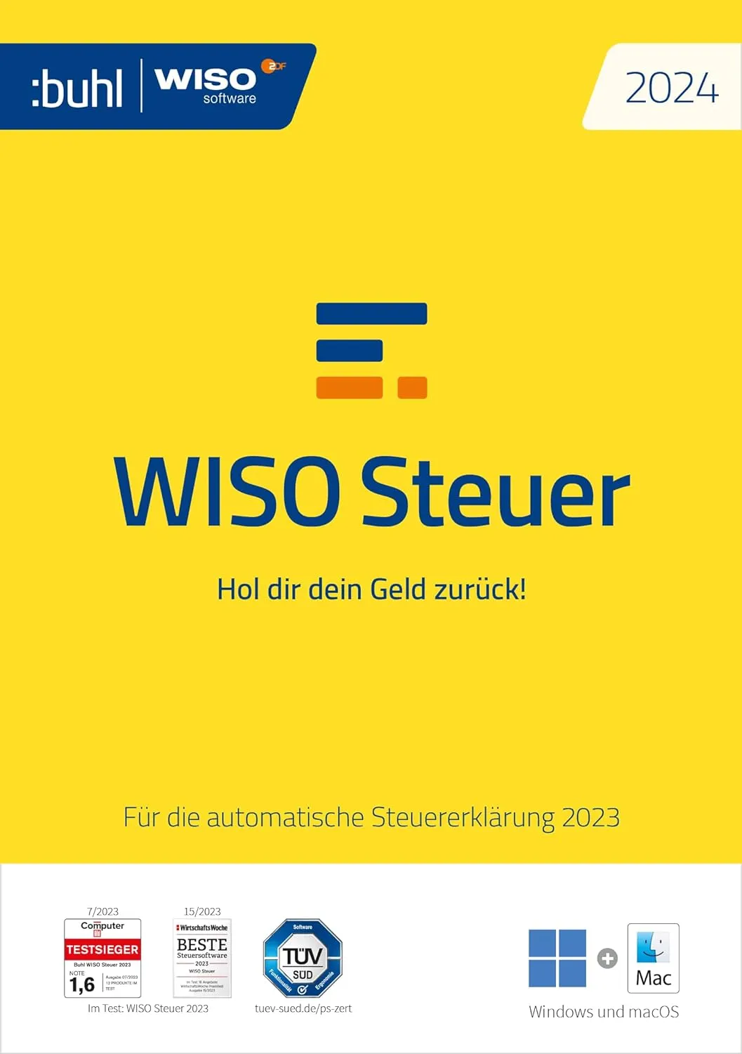 WISO Steuer 2024 (fürs Steuerjahr 2023 – Windows, Mac, Key per Mail) für 22,99 € inkl. Versand
