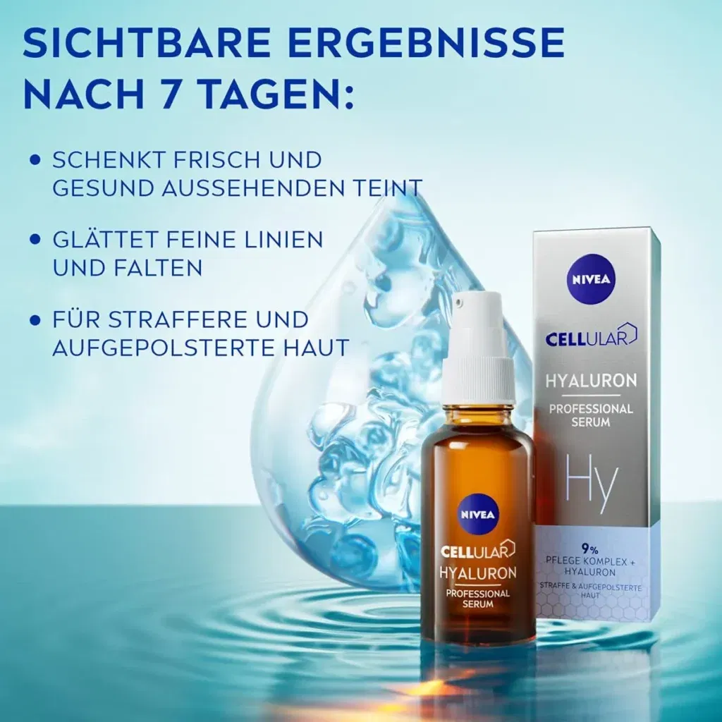 Nivea Cellular Professional Hyaluron Serum Für 9,50 € Inkl. Prime-Versand Statt 19,95 €