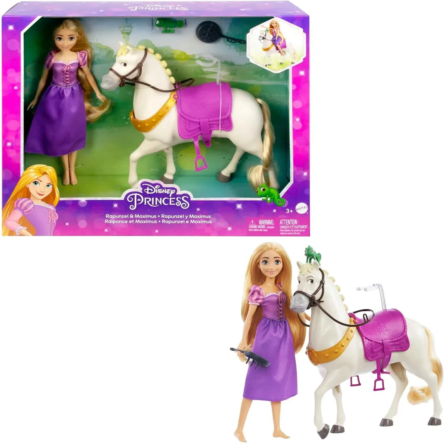 DISNEY PRINZESSIN Rapunzel & Maximus – Puppe und Pferd für 18,99 € inkl. Prime-Versand statt 34,01 € 🌟