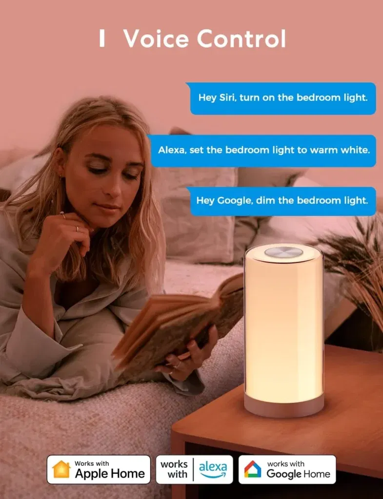 Meross Wlan Led Nachttischlampe (Homekit, Alexa, Google Home, Dimmbar)