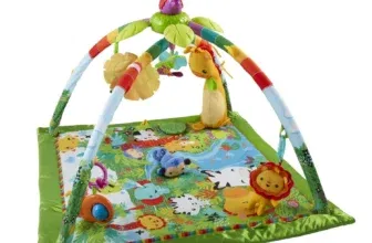 Fisher-Price Rainforest Erlebnisdecke Baby (Krabbeldecke mit Spielbogen)