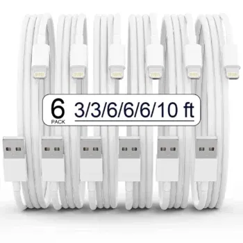 Apple MFi Zertifiziertes iPhone Ladekabel 6er Pack für nur 7,90 € inkl. Prime-Versand 15,98 €