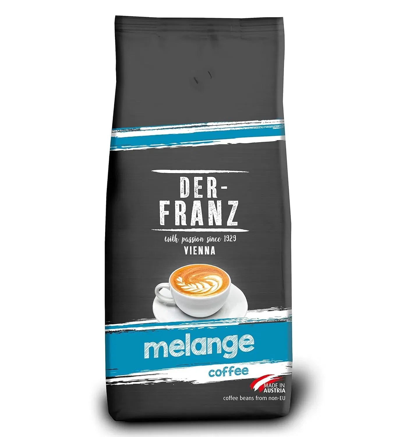 Der-Franz Melange Kaffee, 1000g Ganze Bohne für nur 9,17 € inkl. Prime-Versand statt 12 €