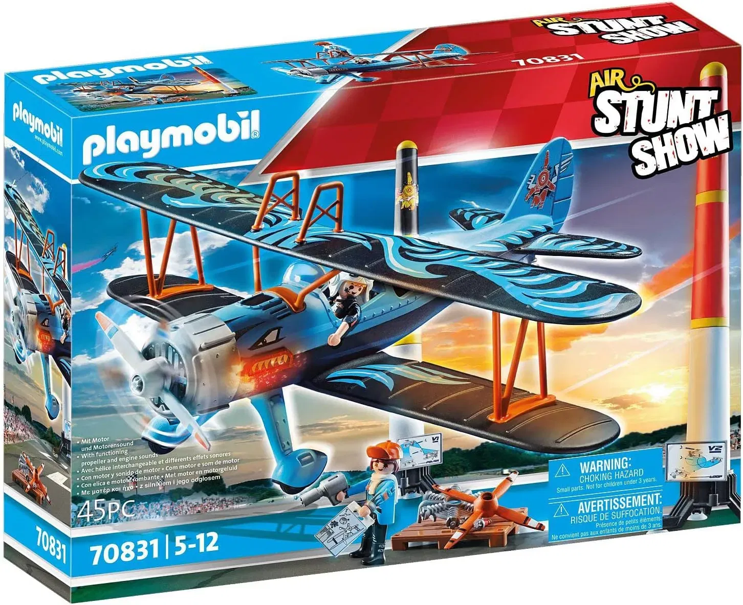 PLAYMOBIL Air Stuntshow 70831 Doppeldecker „Phönix“ für 25,38 € inkl. Prime-Versand statt 33,49 €