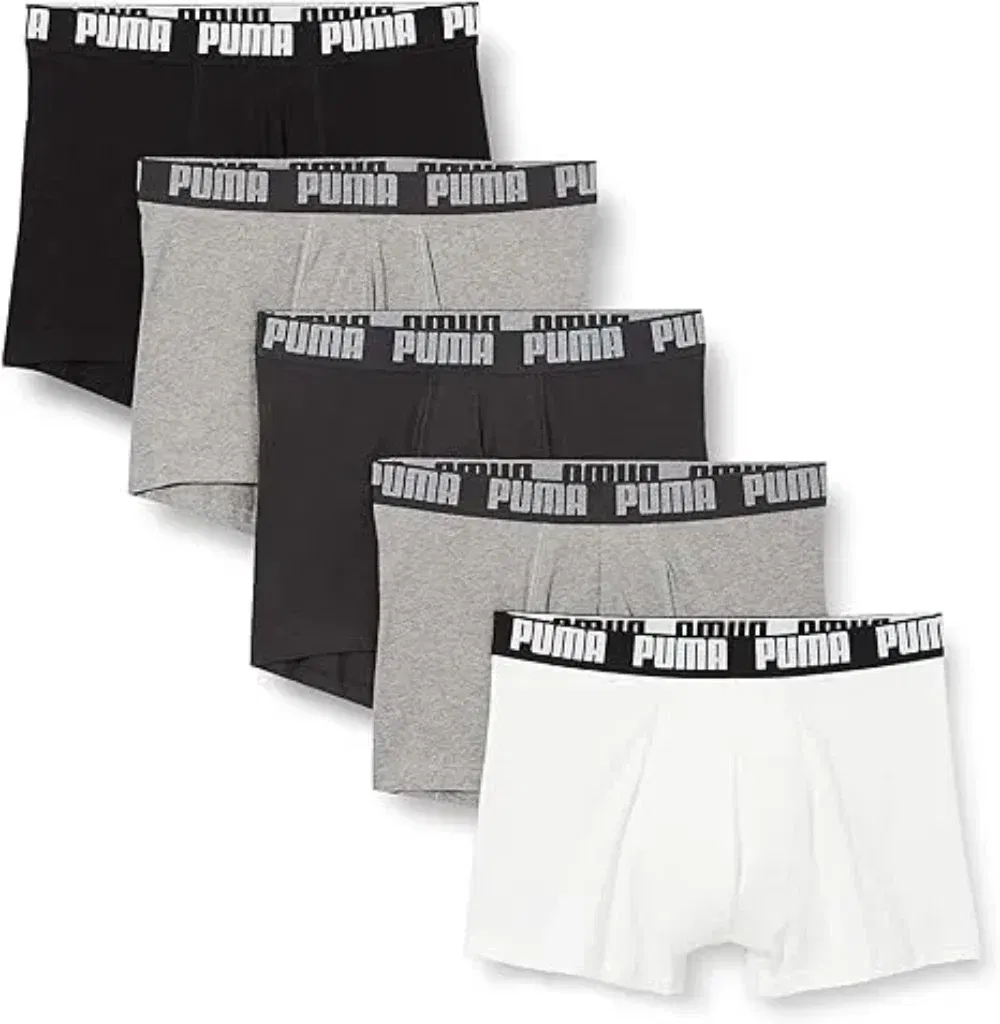 Puma Herren Basic Boxers (5Er Pack | Gr. S, M, Xl, Xxl) Ab 25,49 € Inkl. Versand Statt 44,90 € 🩳🎉