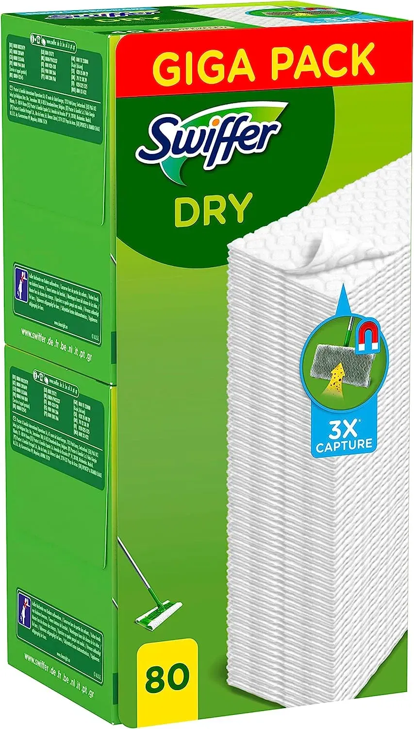 Swiffer Bodenwischer Trockene Bodentücher (80 Tücher)🧹