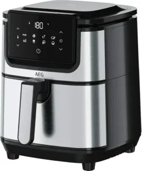 AEG AF6-1-4ST Gourmet 6 Heißluftfritteuse (8 Programme, 3,5 l Fassungsvermögen, spülmaschinenfest, LED Touch-Display)