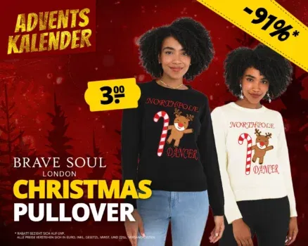 BRAVE SOUL Dancer X-Mas Damen Pullover