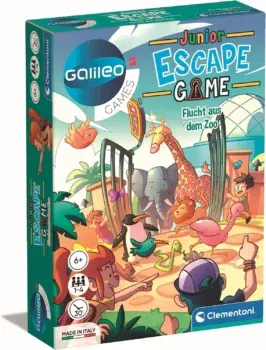 Clementoni Galileo Escape Game Junior - Flucht aus dem Zoo - Escape Spiel (für Kinder ab 6 Jahren)