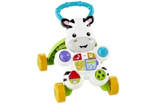 Fisher-Price HBW56 - Lern mit mir - Zebra Lauflernwagen (für Kinder ab 6 Monaten)