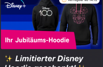 Gratis Limitierter Disney Hoodie Telekom