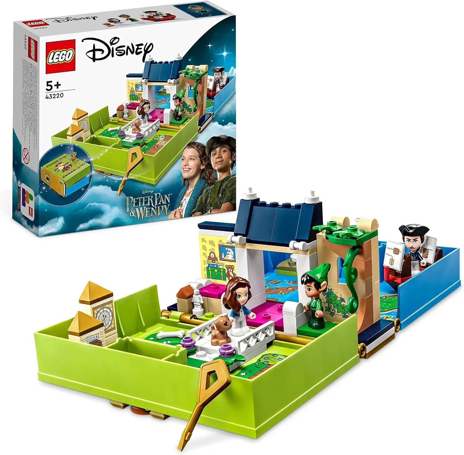 Lego (43220) Disney Classic Peter Pan &Amp; Wendy – Märchenbuch-Abenteuer Spielzeug-Set