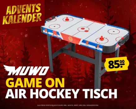 MUWO Game On Air Hockey Tisch