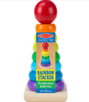 Melissa-Doug-Rainbow-Stacker-Developmental-Toy-Motor-Skills-Problem-Solving-12-Months-Gift-for-Boy-or-Girl-Amazon-de-Spielzeug