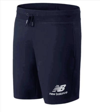 New-Balance-Short-Essentials-Stacked-Logo-Dunkelblau-Weiß-Fussball-Shop