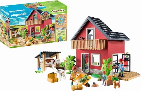 PLAYMOBIL Country 71248 Bauernhaus mit Wohn- und Schlafbereichen