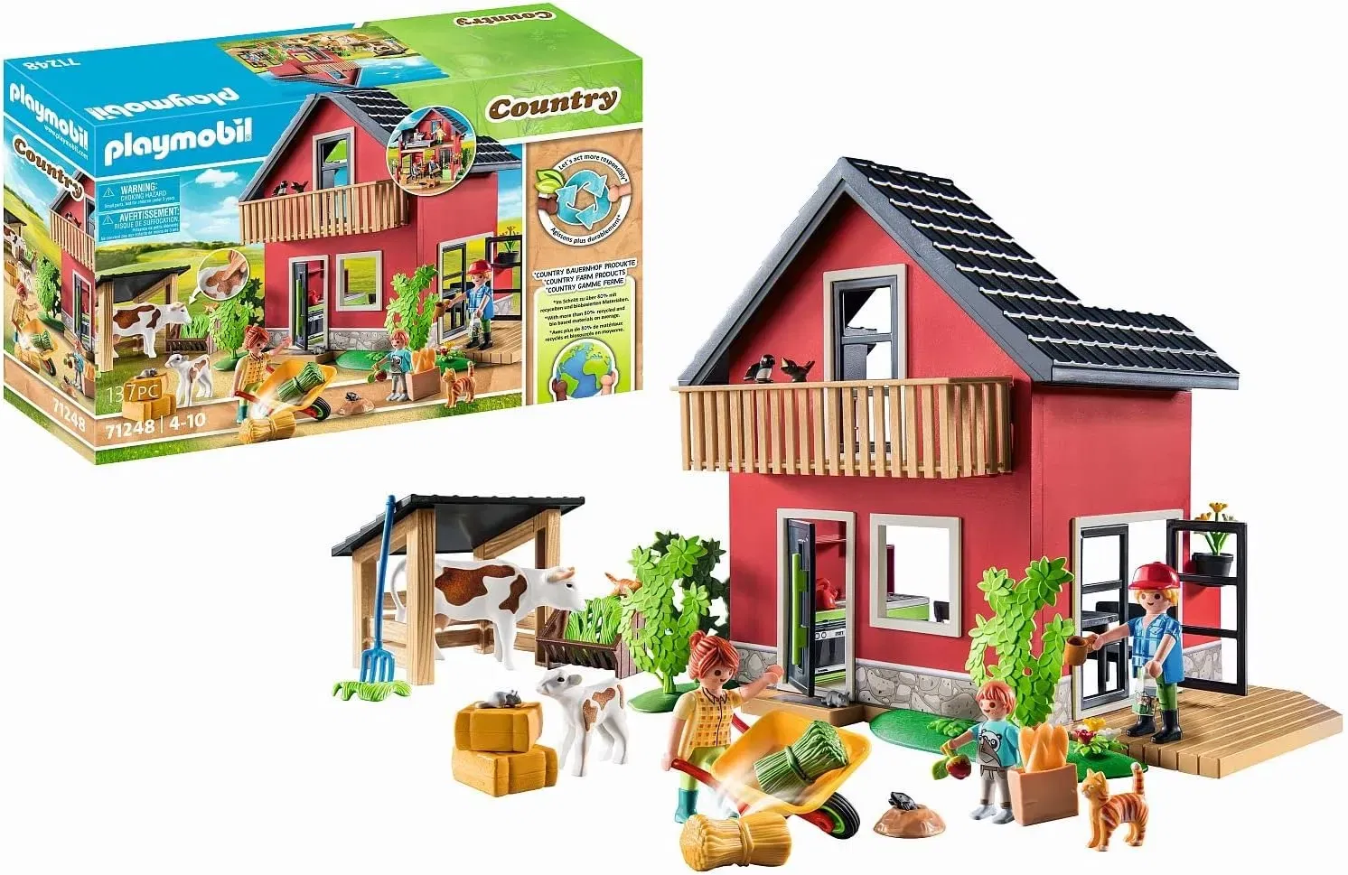 Playmobil Country 71248 Bauernhaus Mit Wohn- Und Schlafbereichen