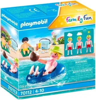 Playmobil Badegast mit Schwimmreifen (70112) - schwimmfähig